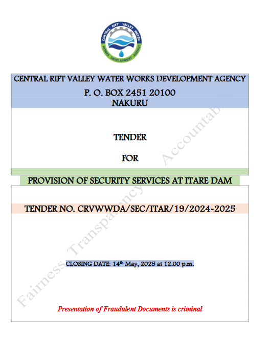 tender document itare 2024 2025